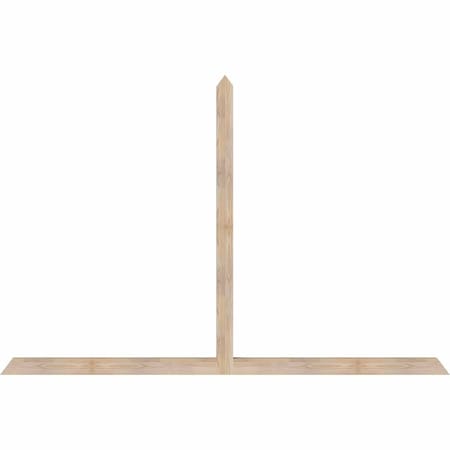 Ekena Millwork Portland Smooth Timber Gable Bracket, Douglas Fir, 96"W x 64"H x 3 1/2"D x 3 1/2"F, 16/12 Pitch GBW096X64X0404POR00SDF